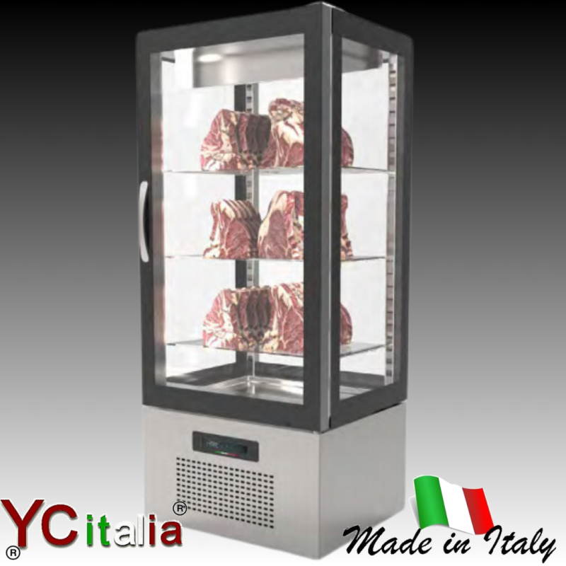 Frigo vetrina vetri sui 4 lati per frollatura carne 500 lt