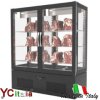 Frigo vetrina con vetri sui 4 lati per frollatura 900 lt