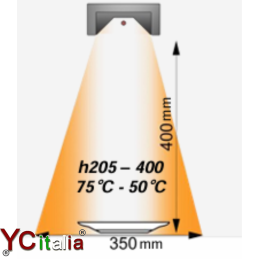 Lampada riscaldante infrarossi 1150362,00 €362,00 €Lampade per riscaldare i piattiF.A.R.H. Snc Di Bottacin Antonio & C