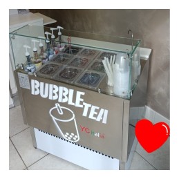 Preparazione Bubble Tea tutta bianca