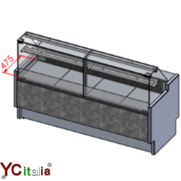 Vetrina con refrigerazione semiventilata 2000x7801.678,50 €1.865,00 €Vetrine profondità 800 ventilateF.A.R.H. Snc Di Bottacin Antonio & C