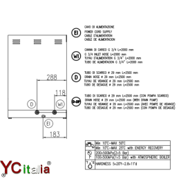 Lavabicchieri cesto 35x35