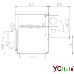 Lavabicchieri e piatti cesto 50x50