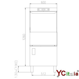 copy of Lavabicchieri e piatti cesto 50x50