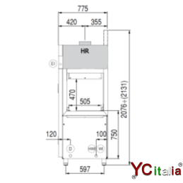 Lavastoviglie a cesto trainato cesto 50x50