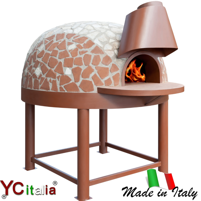 Forno salernitano con ceramica pietra e palladiana