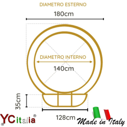 Forno salernitano con ceramica pietra e palladiana