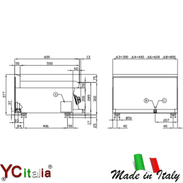 Piano cottura cucina a gas 6 fuochi da banco1.936,00 €1.936,00 €GasF.A.R.H. Snc Di Bottacin Antonio & C