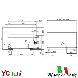 Compteur de gaz fryer deux réservoirs 8+8 lt