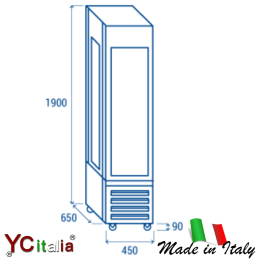 Vetrina pasticceria refrigerata 260 lt 450x650x1900 mm2.568,00 €2.568,00 €Vetrine semifreddiF.A.R.H. Snc Di Bottacin Antonio & C