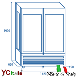 Vetrina refrigerata per pasticceria da 800 Lt due porte4.547,00 €4.547,00 €Vetrine semifreddiF.A.R.H. Snc Di Bottacin Antonio & C