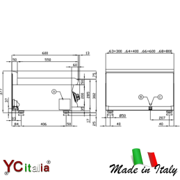 Plaque fry top lisse 80x60