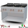 Cucina a gas 6 fuochi con vano aperto|Cucina a gas senza forno profondita 900
