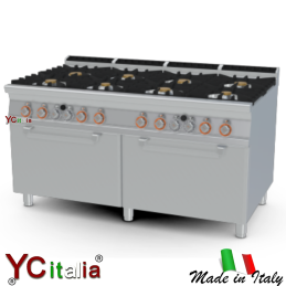 Cucina 6 fuochi con forno a gas 120x90x904.516,00 €4.516,00 €Cucina a gas professionale con forno profondita 900F.A.R.H. Snc Di Bottacin Antonio & C