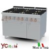 Cucina 6 fuochi con forno elettrico|Cucina a gas con forno statico profondita 900
