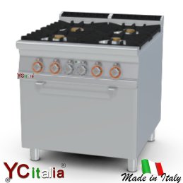 Cucina 6 fuochi con forno ventilato4.561,00 €4.561,00 €Cucina professionale a gas con forno ventilato profondita 900F.A.R.H. Snc Di Bottacin Antonio & C