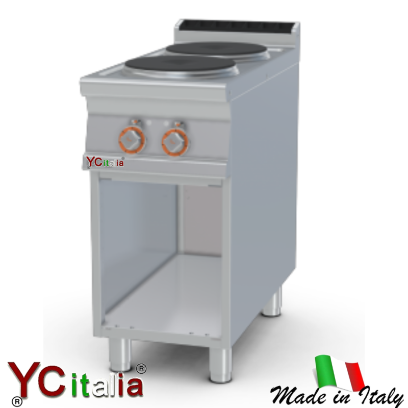Cucina elettrica 2 piastre 7 kw|Cucina elettrica professionale profondita 900