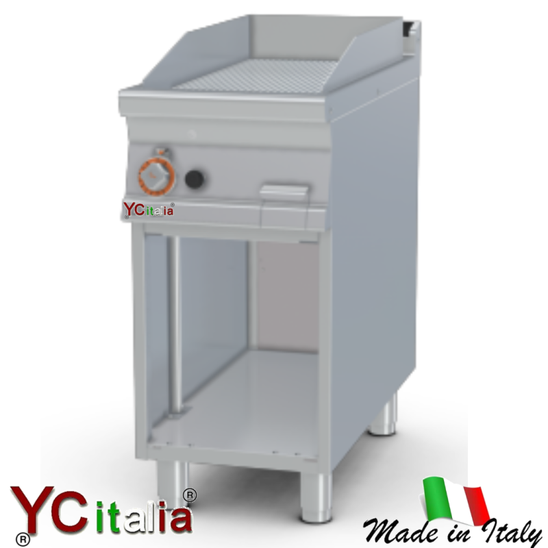Fry top rigato gas 9 kw|Fry top a gas professionale profondita 900