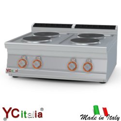 Cucina 4 piastre tonde kw 10,4