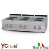 Cucina 6 piastre tonde kw 15,6|Piastra tonda