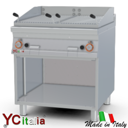 Pietra lavica da appoggio 1200x660|Griglia pietra lavica profondita 700