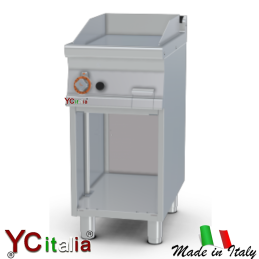 Fry-top liscio cromato 400x700