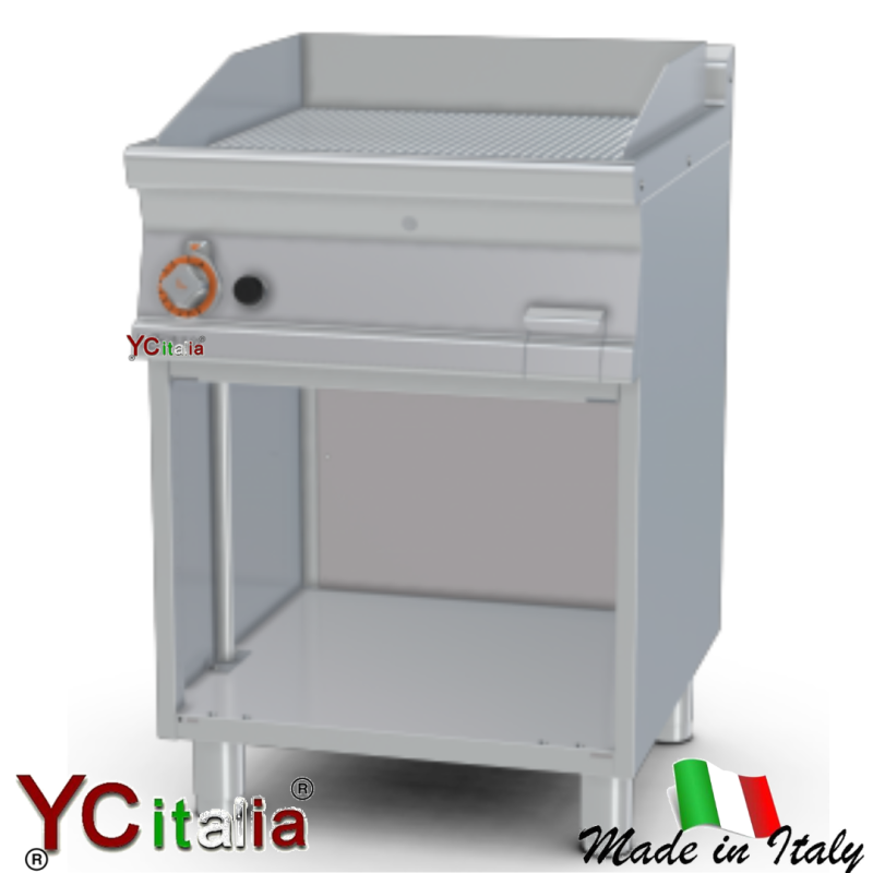 Fry-top rigato doppio 800x700 kw 12