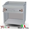 Fry top cromato liscio/rigato 800 x 700|Piastre professionali profondita 700
