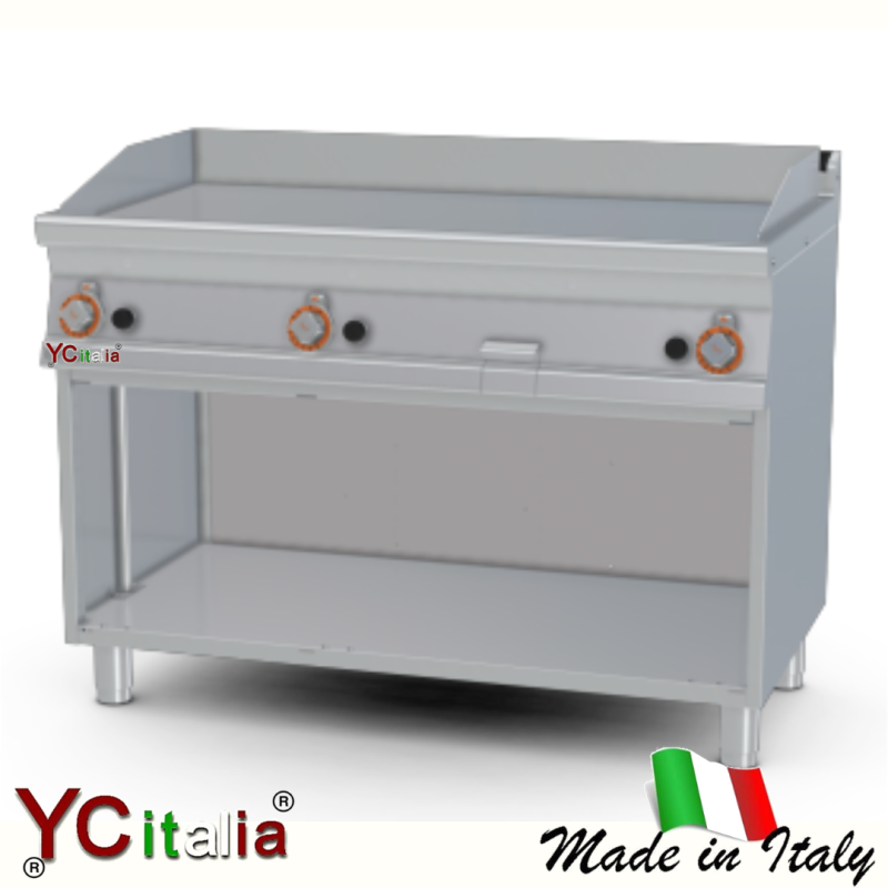 Fry top liscio 3 zone cottura 1200 x 700