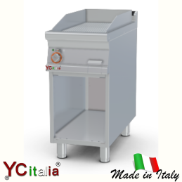 Fry top elettrico rigato