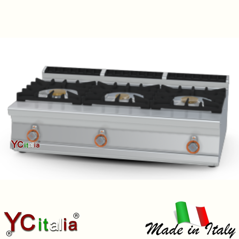 Cucina 3 fuochi a gas kw 27