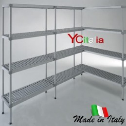 Scaffali professionali per celle frigo profondità 300 h 1600 mm