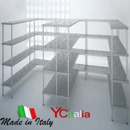 Scaffali professionali per celle frigo profondità 300 h 1600 mm