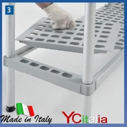 Scaffali professionali per celle frigo profondità 300 h 1600 mm