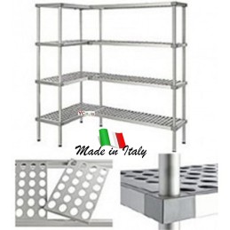 Scaffali professionali per celle frigo profondità 300 h 1600 mm