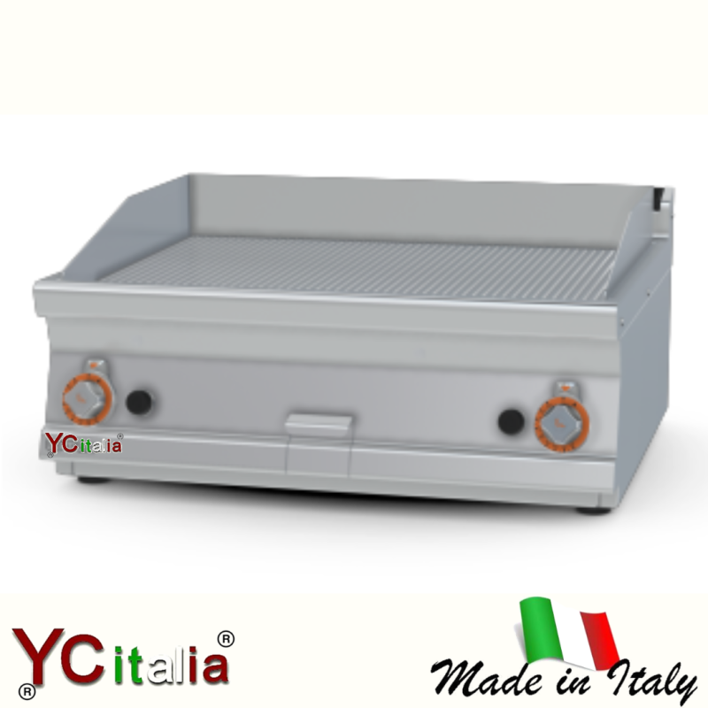 copy of Fry-top rigato a gas d'appoggio doppio, p700