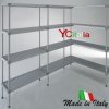 Scaffali professionali per celle frigo profondità 300 h 1800 mm