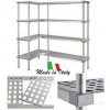 Scaffali professionali per celle frigo profondità 300 h 1800 mm