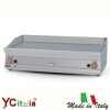 Fry-top liscio cromato a gas d'appoggio 1200 x 700