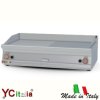 Fry-top liscio cromato a gas d'appoggio 1200 x 700