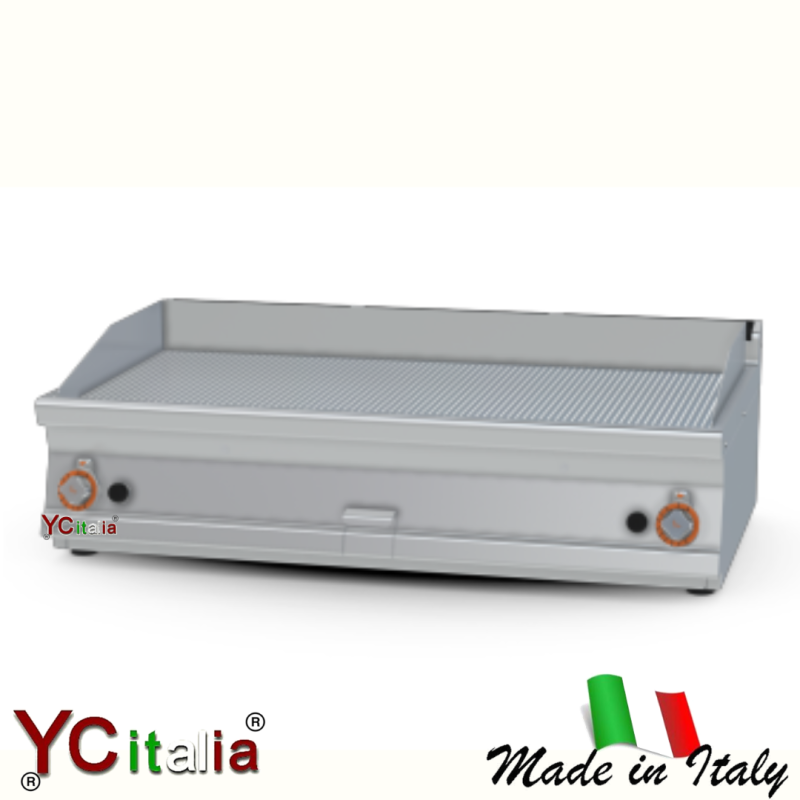 copy of Fry-top liscio/rigato a gas d'appoggio doppio, p700