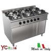 Cucina 6 fuochi kw 36 a gas 1050x700x850 h|Cucine con vano aperto