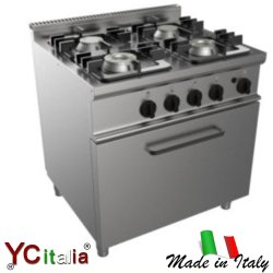 Cucina 4 fuochi con forno a...