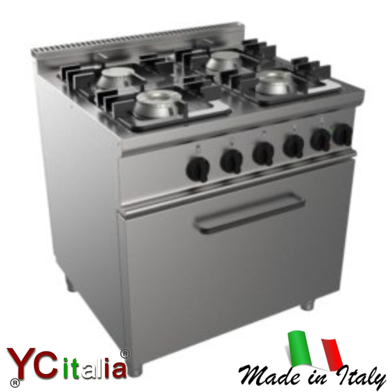 Cucina 4 fuochi con forno elettrico 24 kw professionale1.943,00 €1.943,00 €Cucina con forno staticoF.A.R.H. Snc Di Bottacin Antonio & C