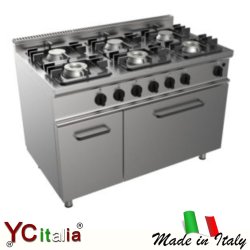 Cucina 6 fuochi con forno a...