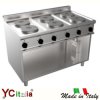 Cucina con mobile 6 piastre tonde 15,6 kw