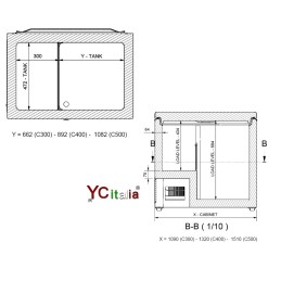 Congelatore professionale a pozzetto 1516x696x860