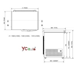 Congelatore professionale a pozzetto 1516x696x860