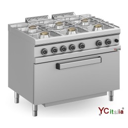 Piano cottura 6 fuochi con forno a gas 43,9 kw2.431,00 €2.431,00 €Cucine con forno gasF.A.R.H. Snc Di Bottacin Antonio & C