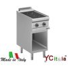 Cucina a induzione su mobile aperto|vetroceramica ed induzione